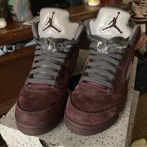 Burgundy Jordan 5s